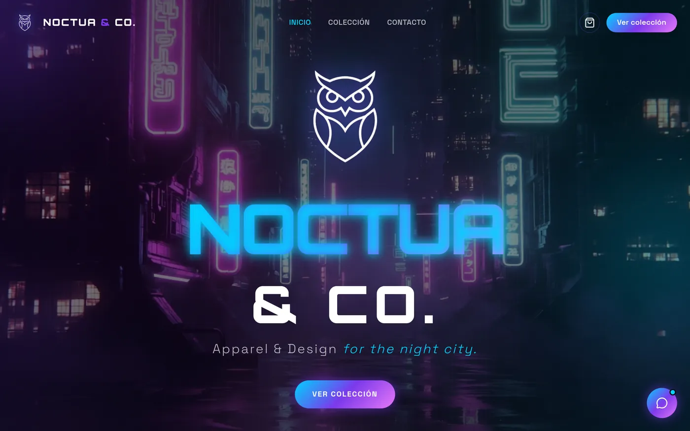 Noctua & Co. apparel brand website by TASZE